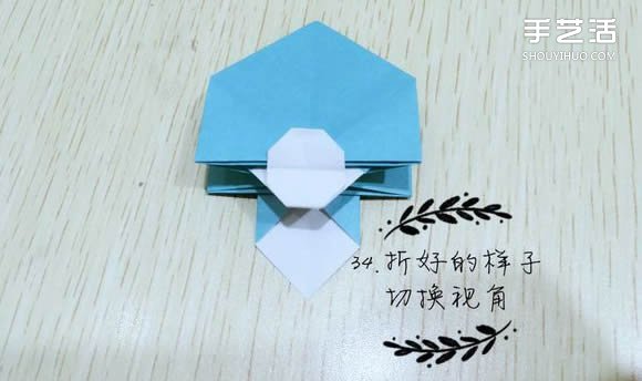 精灵球制作方法教程 手工折精灵球的折法图解(图37)