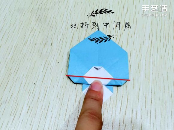 精灵球制作方法教程 手工折精灵球的折法图解(图36)