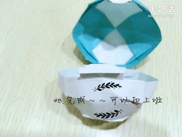 精灵球制作方法教程 手工折精灵球的折法图解(图51)