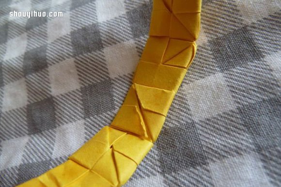 折纸手镯手环的折法 手工手镯手环折纸图解(图44)