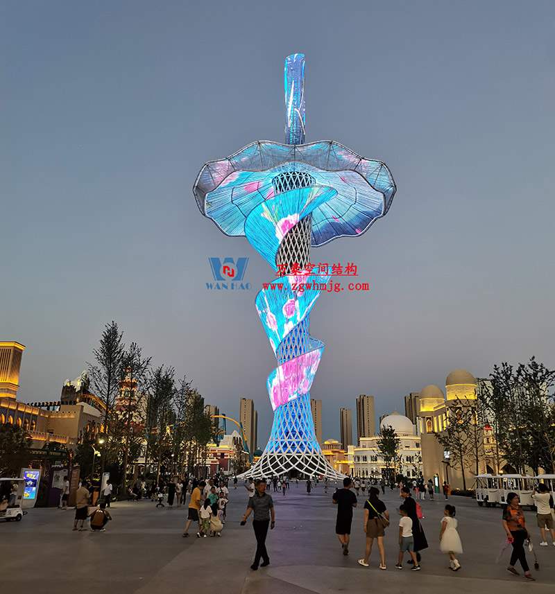 西安丝路塔ETFE膜结构 西安丝路塔ETFE膜结构