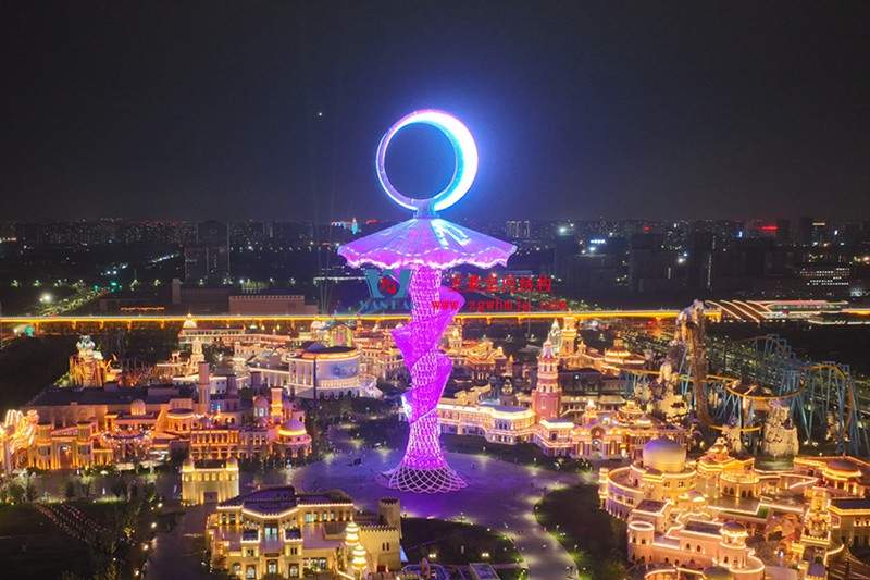 西安丝路塔ETFE膜结构 西安丝路塔ETFE膜结构