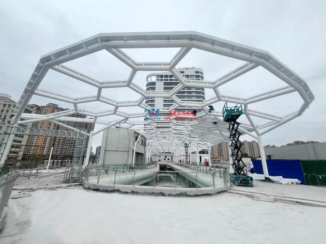 广州茂名总汇天街商业街ETFE膜结构工程 广州茂名总汇天街商业街ETFE膜结构工程