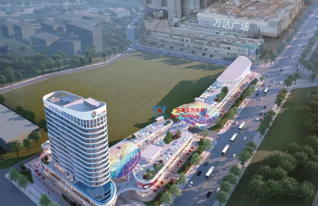 广州茂名总汇天街商业街ETFE膜结构工程 广州茂名总汇天街商业街ETFE膜结构工程