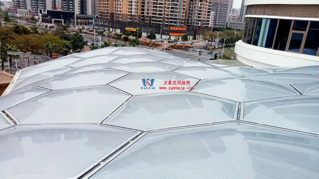 广州茂名总汇天街商业街ETFE膜结构工程 广州茂名总汇天街商业街ETFE膜结构工程