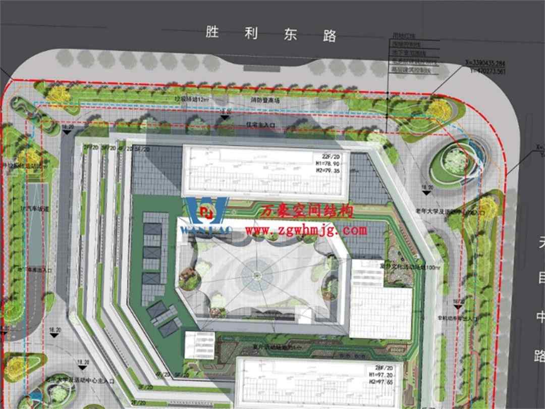 安吉县昌硕小区地块房产开发项目ETFE天幕