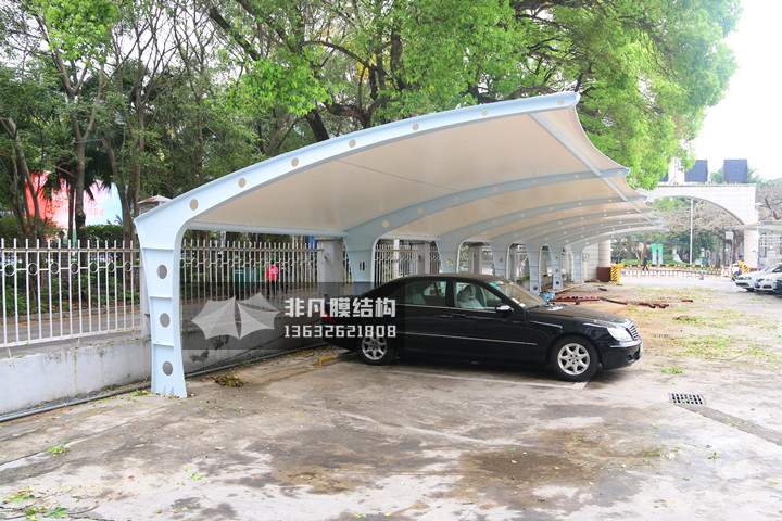 TC037 膜结构停车棚 深圳制证中心