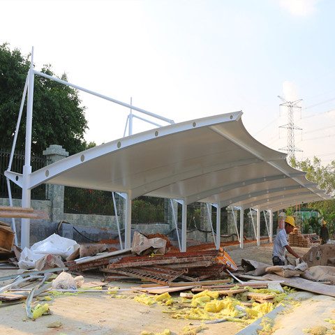 TC044 斜拉式膜结构停车棚 中建二航局