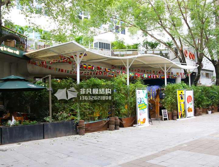 SY013 酒吧膜结构雨棚 深圳蛇口