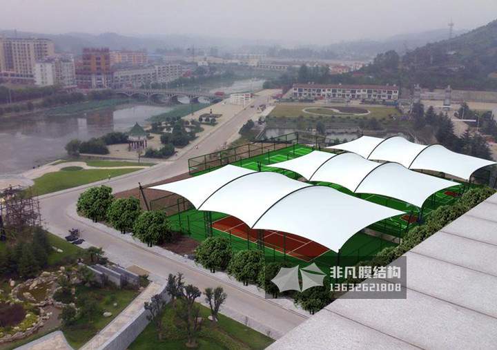 QC013 球场膜结构雨棚