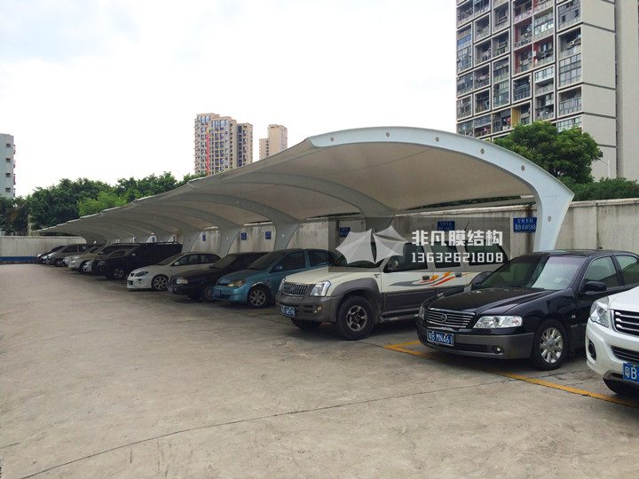 TC032 膜结构停车棚 深圳蛇口保安公司