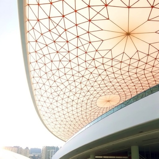 《揭秘膜材新纪元:探索现代建筑中的未来材料特征》(图2) 《揭秘膜材新纪元:探索现代建筑中的未来材料特征》(图2)
