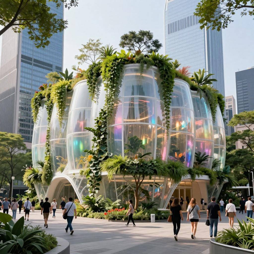 膜结构建筑绿化城市，让一线城市更具曲线美且逐渐走进人们生活