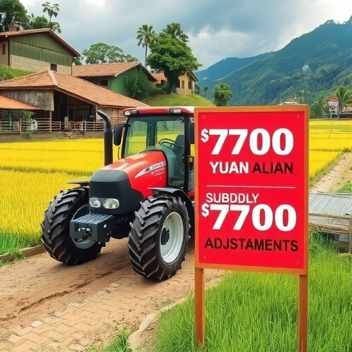 拖拉机中央财政补贴额最高7700元！四川省更正部分农机补贴额