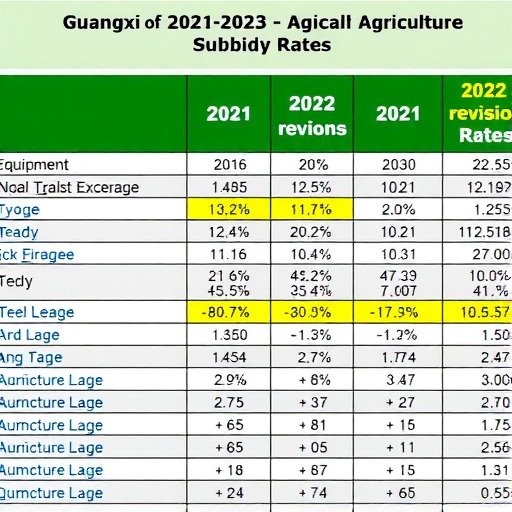 广西2021-—2023年农机购置补贴机具补贴额一览表（2022年修订）