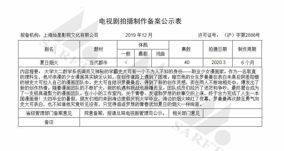 日漫改编国产电视剧《月刊少女》改名为《夏日烟火》(图2)