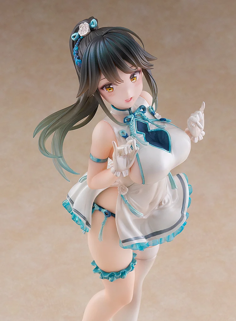 WAVE《Avian Romance Pink Label》马尾少女旗袍模型(图3)