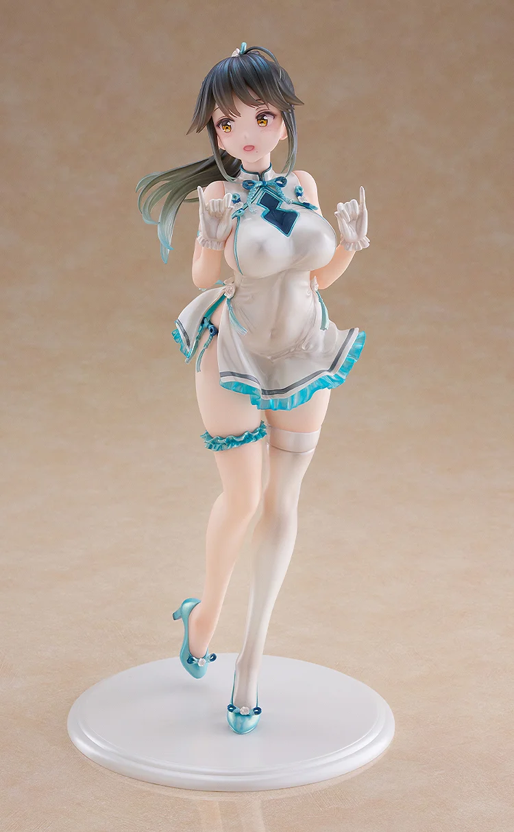 WAVE《Avian Romance Pink Label》马尾少女旗袍模型(图1)
