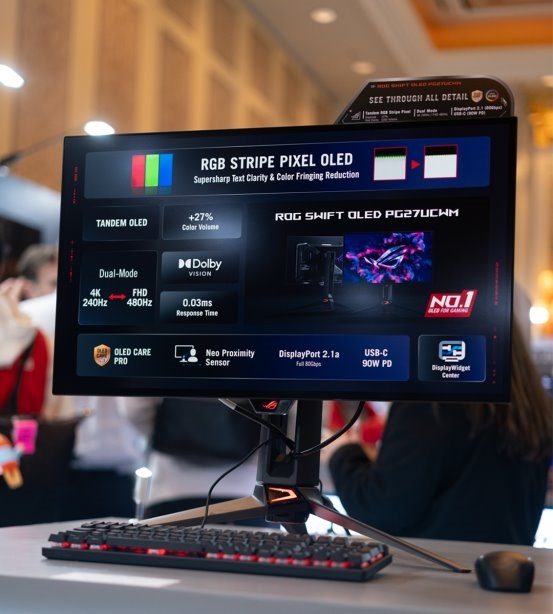 CES2026盛大开幕 ROG推出重磅新品ROG超神27二代电竞显示器!(图3) CES2026盛大开幕 ROG推出重磅新品ROG超神27二代电竞显示器!(图3)