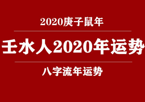 壬水(日柱)人2020庚子年运势(图1)