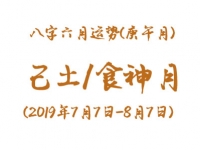 2019年八字辛未月运势：己土/食神月 - 和炁风水堂