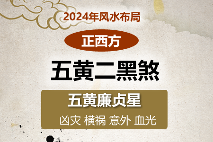 2024年五黄二黑煞方位图及化解方法(正西方位风水)(图1)
