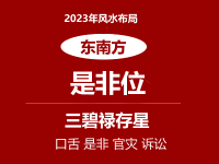 2023年东南方位风水及化解(是非小人位) - 和炁风水堂