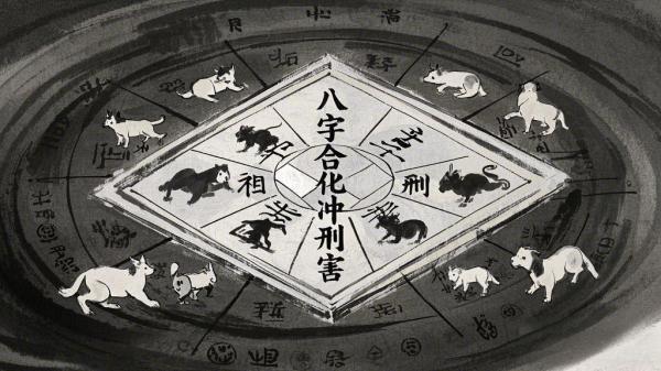 八字算命教程之合化冲刑害(图1) 八字算命教程之合化冲刑害(图1)