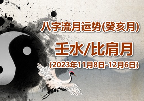2023年八字癸亥月运势：壬水/偏印月(图1)