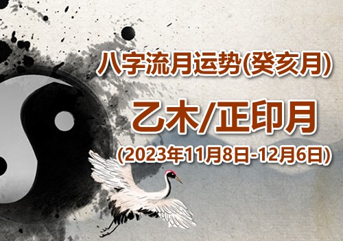 2023年八字癸亥月运势：乙木/正印月(图1)