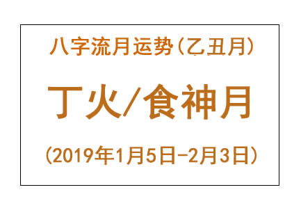 2019年八字乙丑月运势：丁火/食神月(图1)