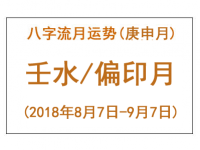 2018年八字庚申月运势：壬水/偏印月 - 和炁风水堂