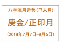2018年八字己未月运势：庚金/正印月 - 和炁风水堂