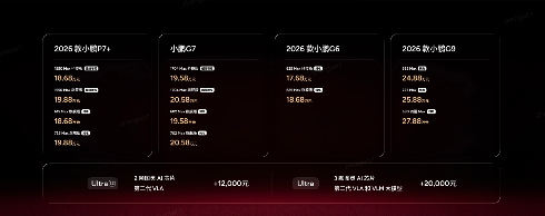 2026款小鹏P7+与小鹏G7超级增程正式上市,售价分别为18.68万起与19.58万起 2026款小鹏P7+与小鹏G7超级增程正式上市,售价分别为18.68万起与19.58万起