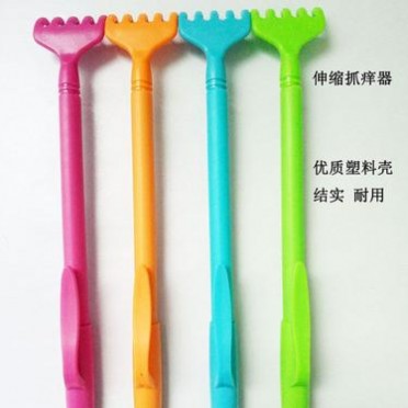 塑料壳不锈钢可伸缩痒痒挠 不求人老头乐 挠痒扒抓背耙子抓痒器