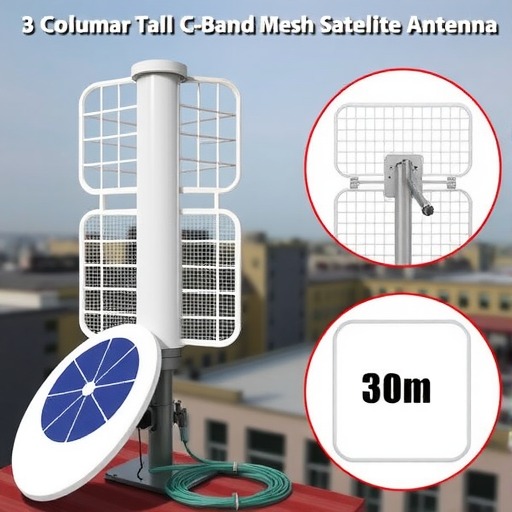 C波段网状卫星接收天线 3米立柱式网状天线 C波段网状卫星接收天线 3米立柱式网状天线