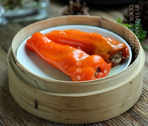 红椒酿牛肉(红椒 里面塞牛肉)