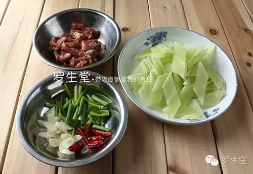 青笋肉片家常做法