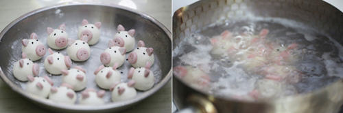 现磨花生黑芝麻馅内酯豆腐小猪汤圆 现磨花生黑芝麻馅内酯豆腐小猪汤圆