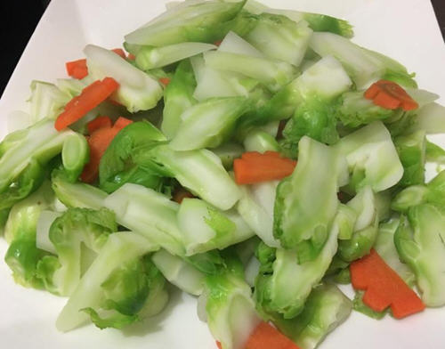 干贝炒抱子芥菜