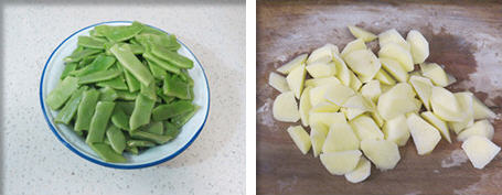 豆角排骨焖卷子 豆角排骨焖卷子