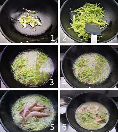 白萝卜粉丝炖虾 白萝卜粉丝炖虾