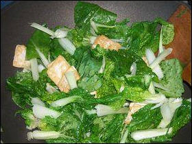 黄心菜烧豆腐