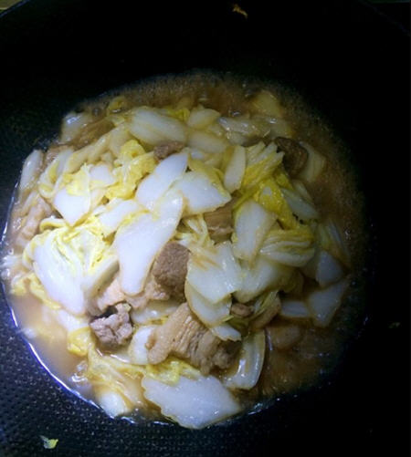 大白菜炒五花肉