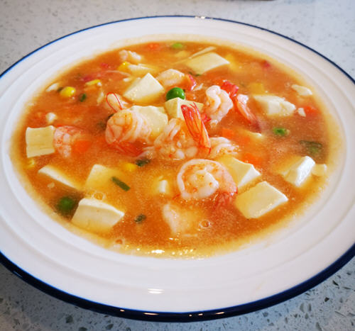 蔬菜虾仁烩豆腐1 蔬菜虾仁烩豆腐1