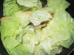 蚝油爆炒高丽菜猪五花肉