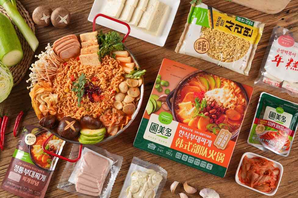 宅家必备速食,圃美多韩式部队火锅一步到味 宅家必备速食,圃美多韩式部队火锅一步到味