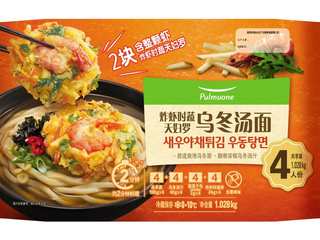 圃美多炸虾时蔬天妇罗乌冬汤面新品上市
