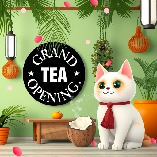 猫山王×椰子茶 | 茶大椰湾仔店开业，解锁“吸猫+吸椰”新风潮