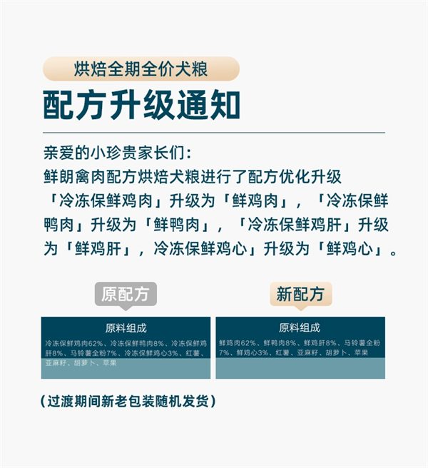 鲜朗烘焙犬粮 鲜朗烘焙犬粮